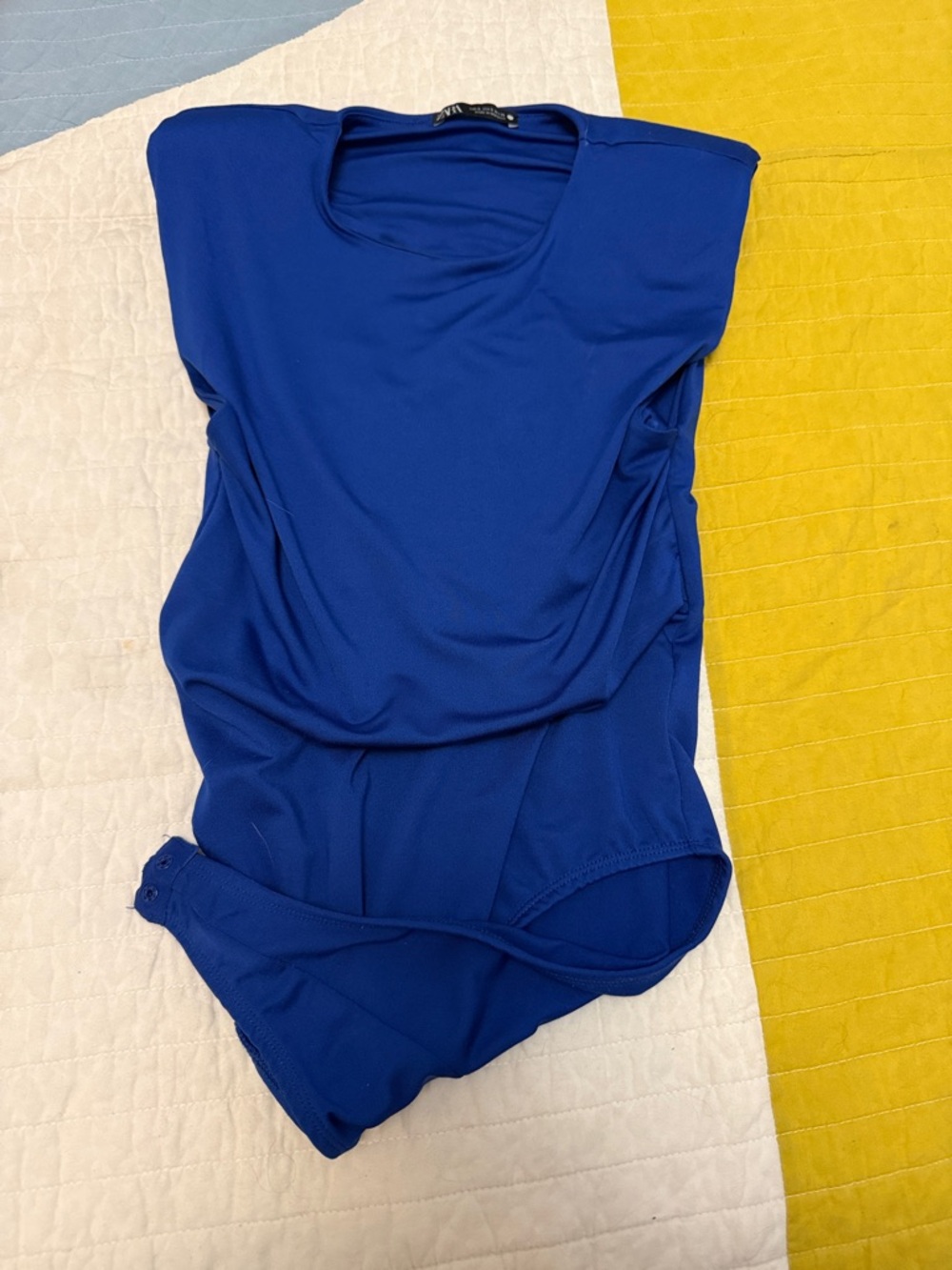 Zara Royal Blue Sleeveless Bodysuit